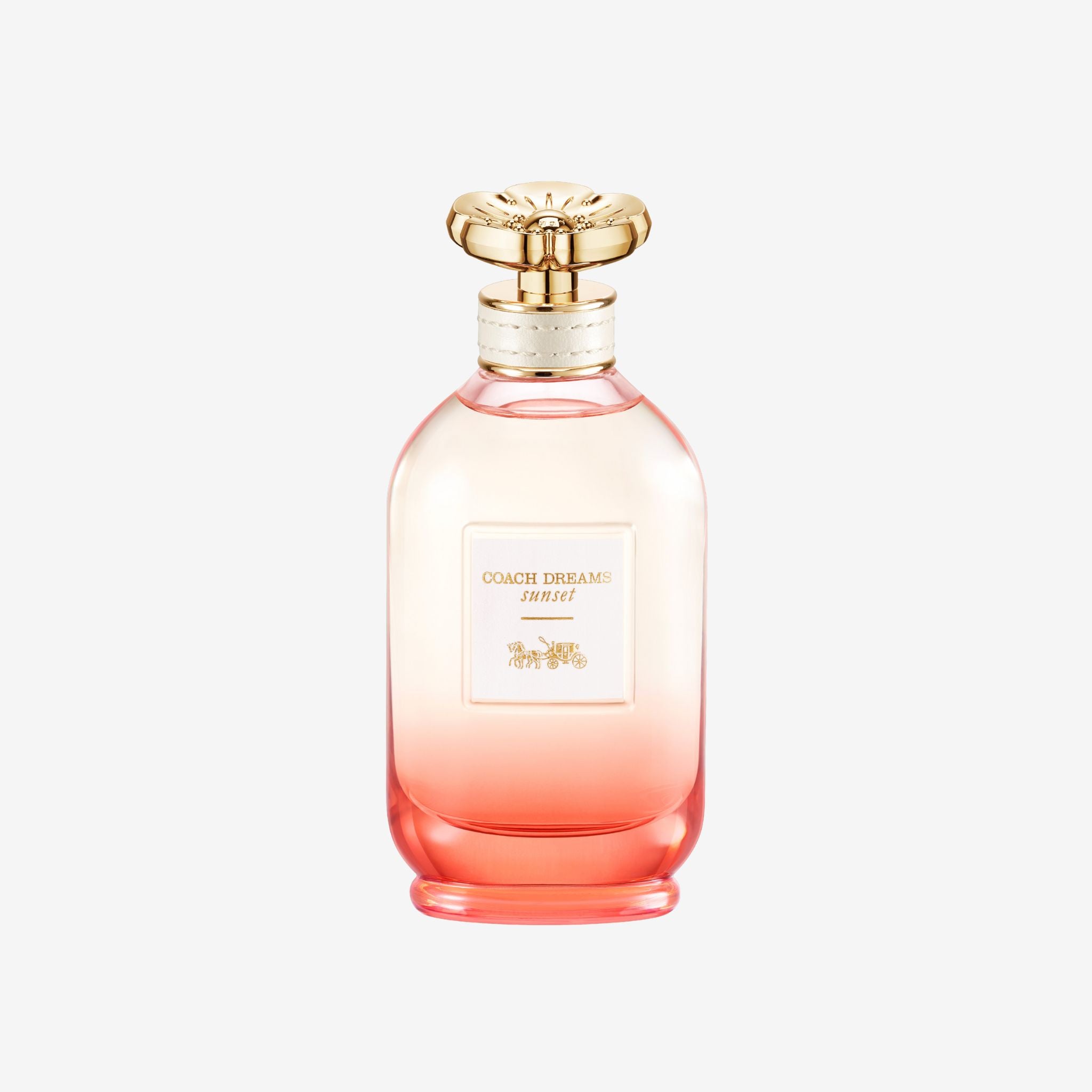 Coach Dreams Sunset Eau de Parfum ombre bottle with gold cap. Pear ice cream and vanilla bean fragrance. Best long lasting original perfume price in Pakistan.