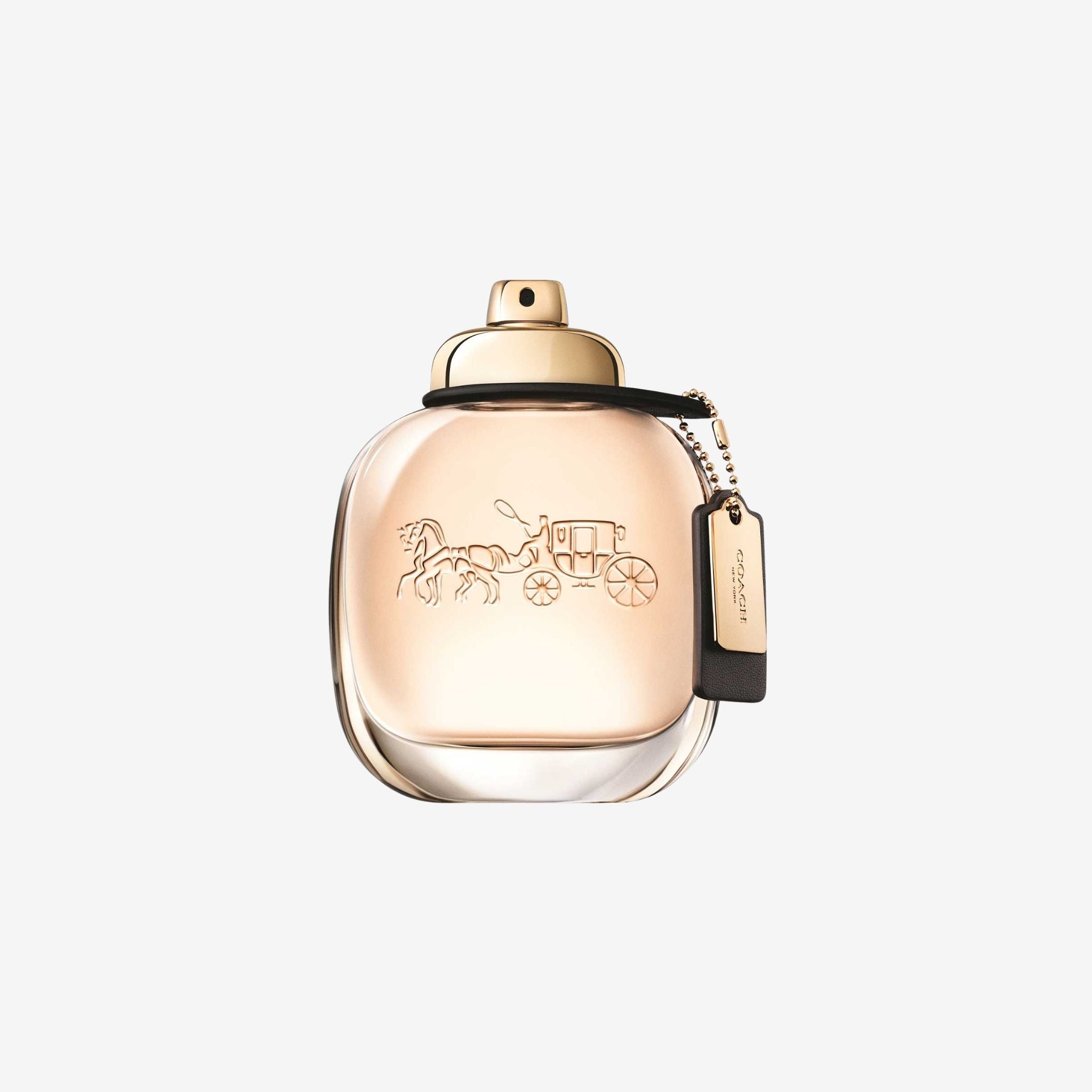 Coach New York Eau de Parfum for women 90ml bottle with leather tag. Best floral long lasting fragrance and original perfume price in Pakistan.