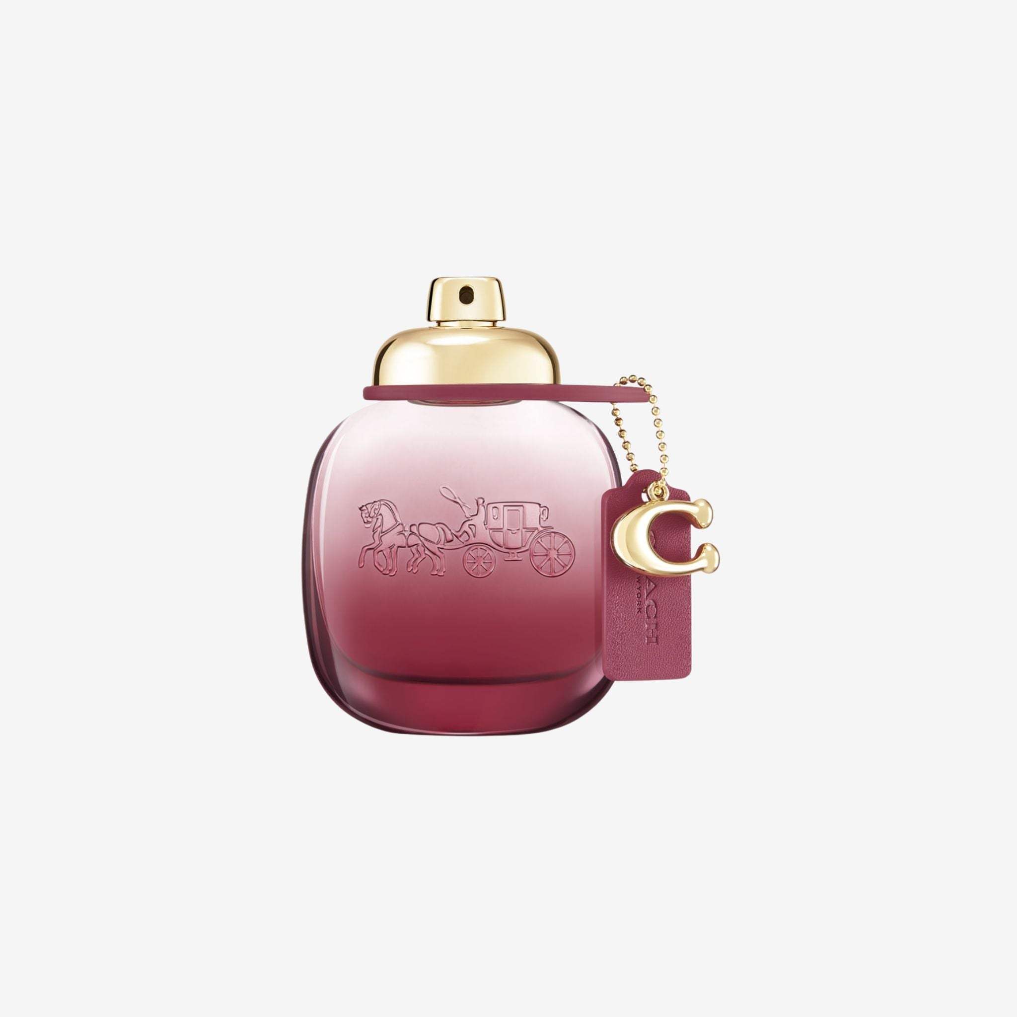 Coach New York Wild Rose Eau de Parfum original perfume for women, showcasing the elegant bottle with leather tag. Best long lasting fragrance price in Pakistan.