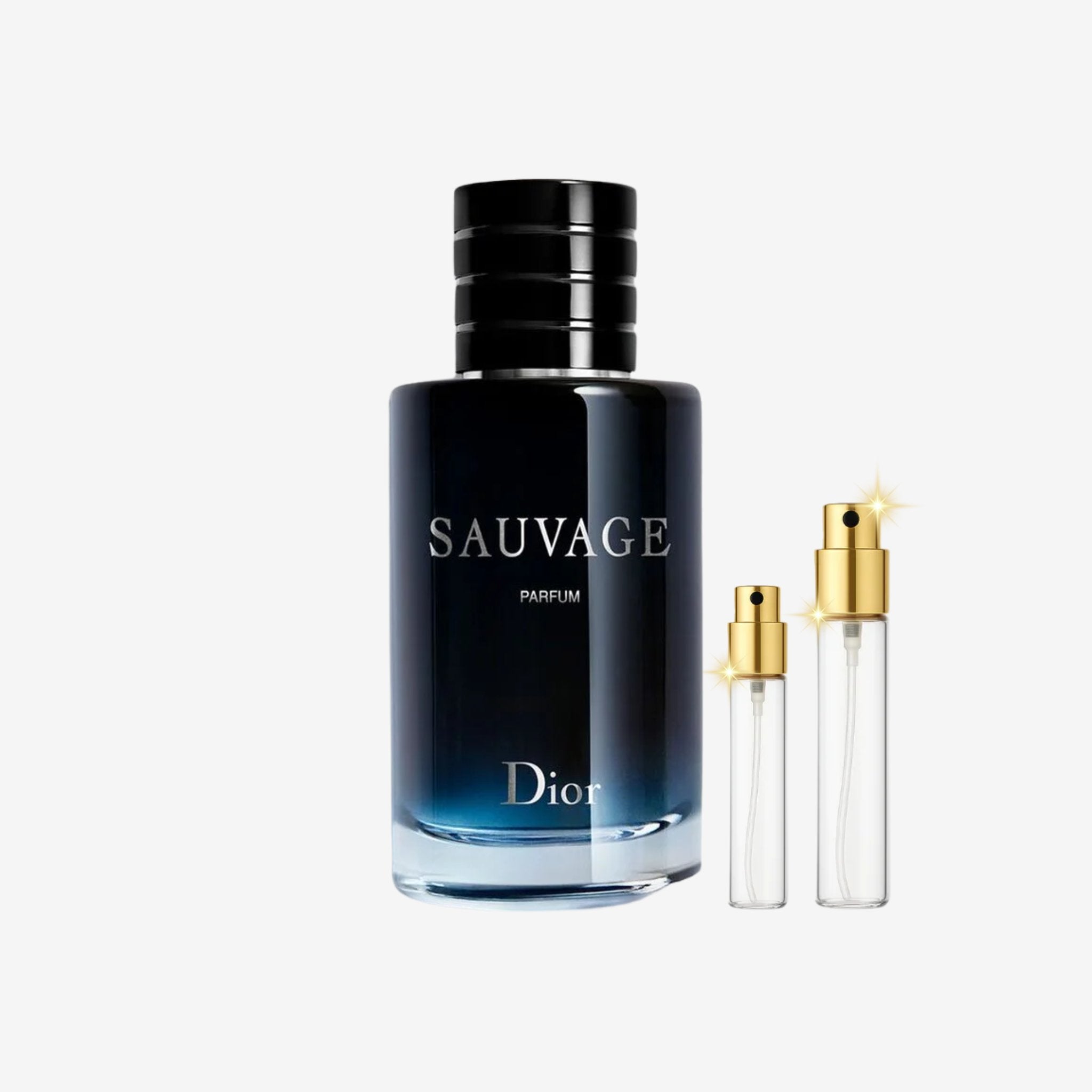 Dior Sauvage Parfum decant bottles of original long lasting perfume for men, 5ml 10ml 20ml sizes in Pakistan