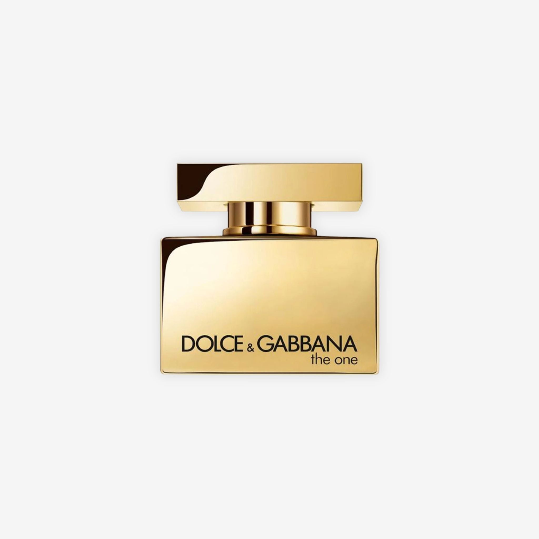 Front view of Dolce & Gabbana The One Eau de Parfum Intense for Women showing elegant black bottle design.