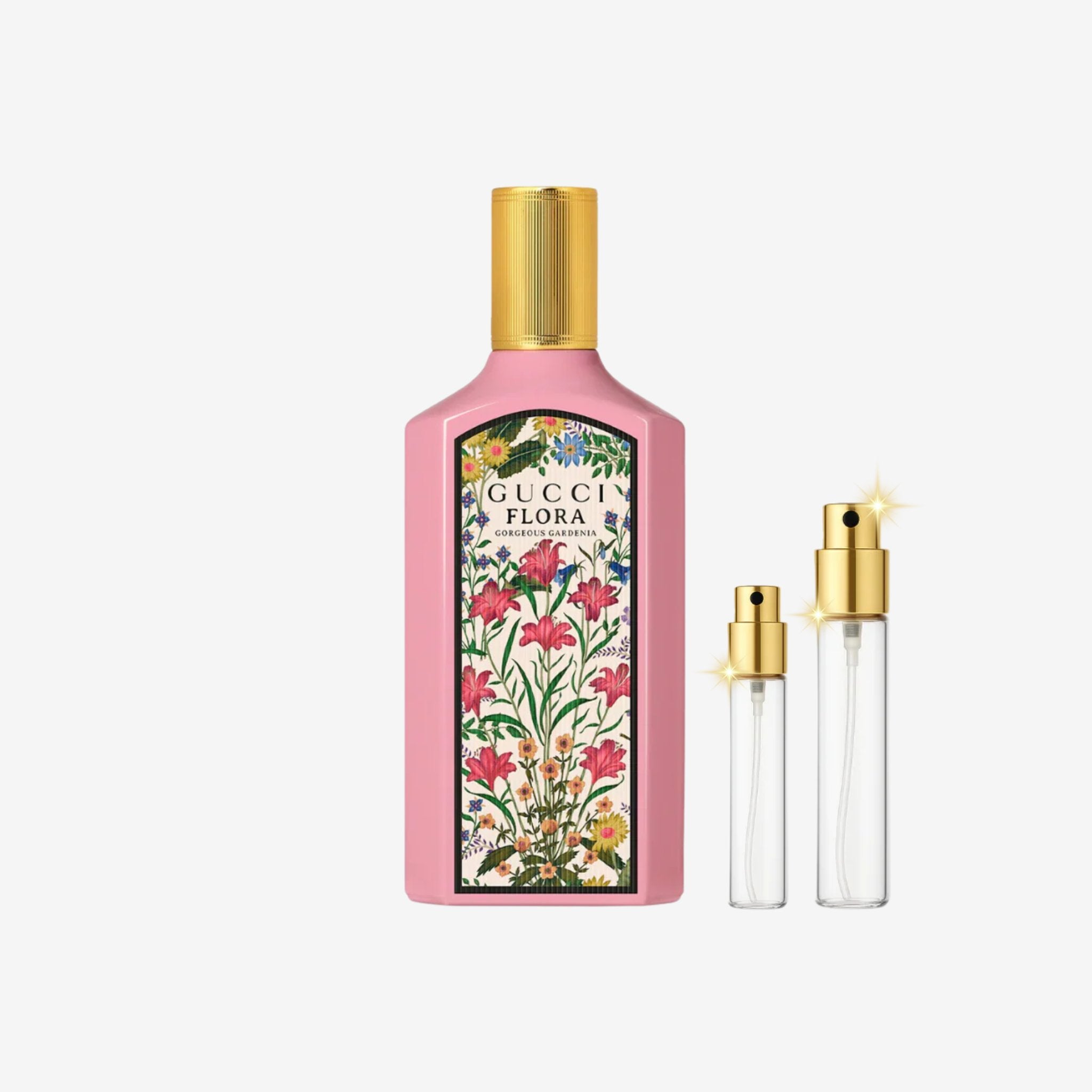 Gucci Flora Gorgeous Gardenia EDP decant bottles of original long lasting perfume for women, 5ml 10ml 20ml sizes in Pakistan