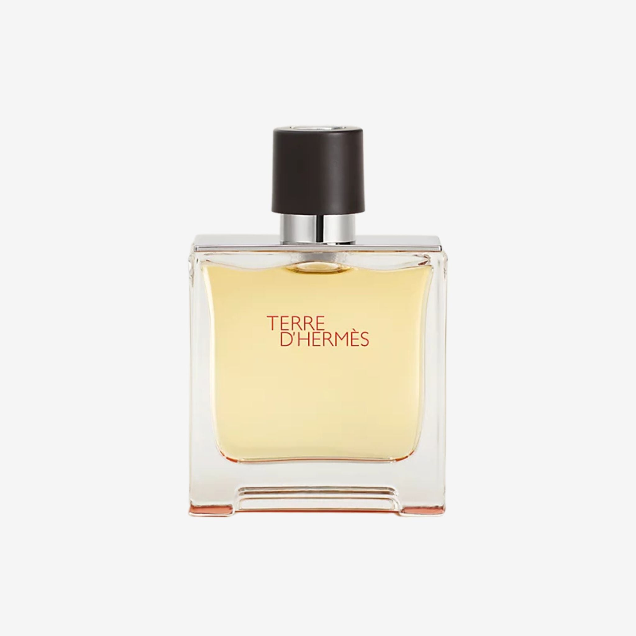 Terre d'Hermès Parfum Pure Concentrate. Intense and deep woody-mineral fragrance, known for its superior longevity and powerful sillage. Luxury gift idea for him.