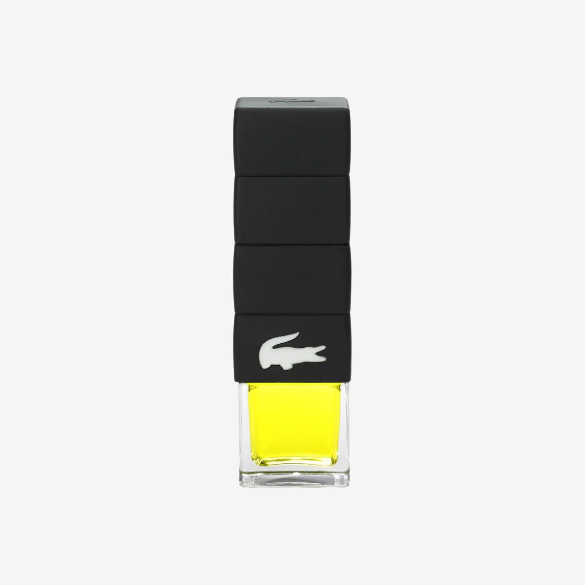 Lacoste Challenge For Men EDT 90ml in transparent bottle with black stopper—original perfume with citrus and woody notes, long lasting fragrance