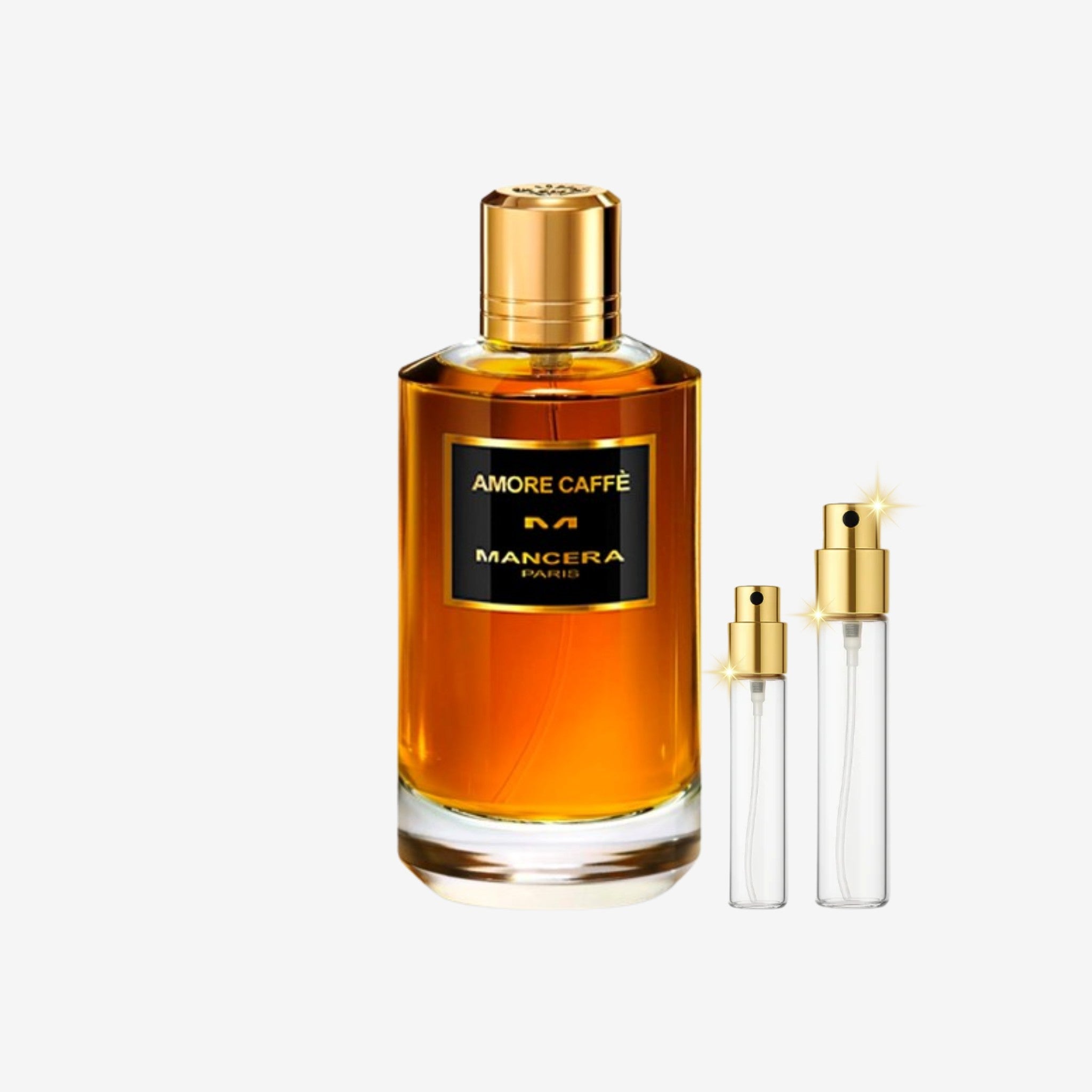 Mancera Amore Caffè EDP decant bottles of original long lasting unisex perfume, 5ml 10ml 20ml sizes in Pakistan