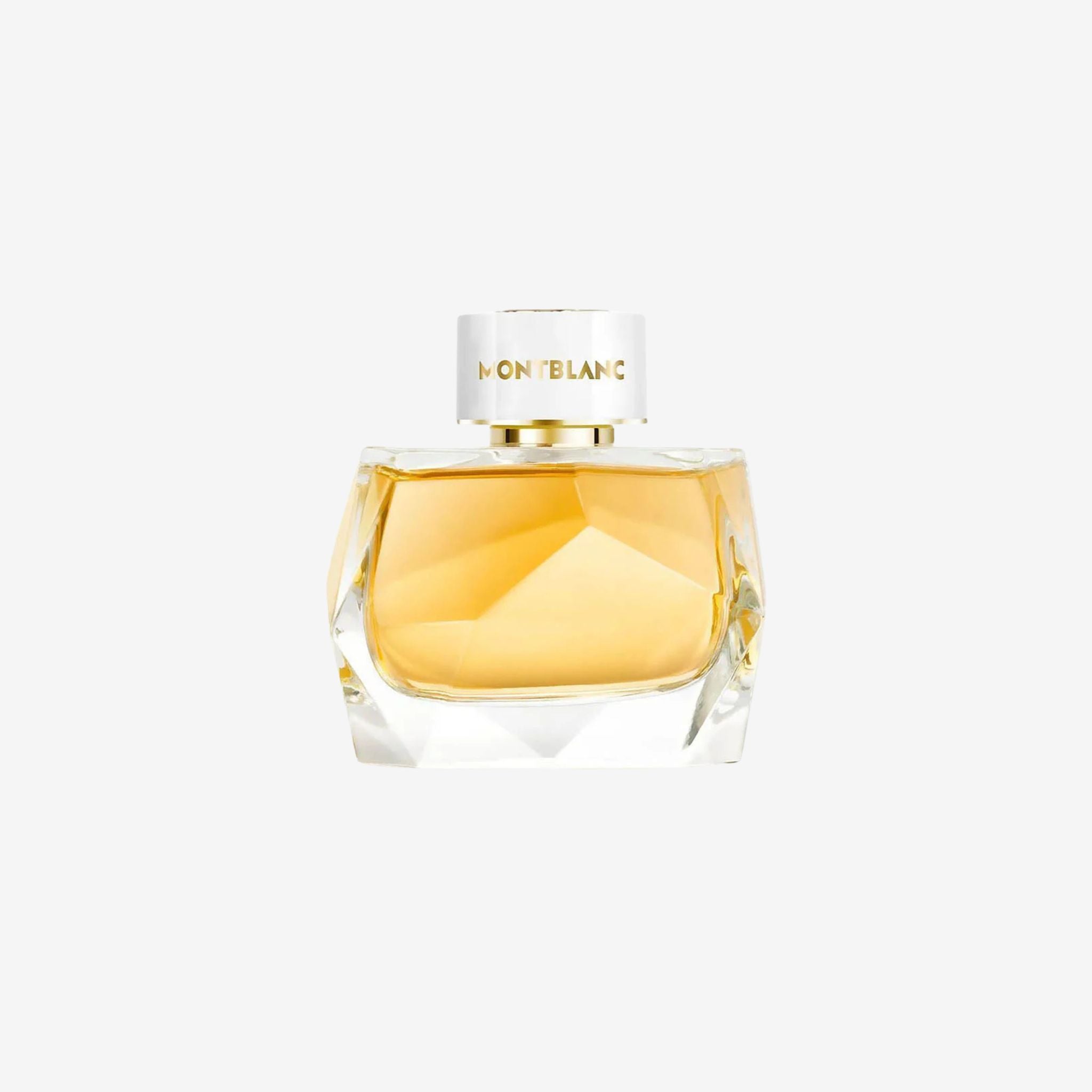Montblanc Siginature Absolu perfume bottle on a white background