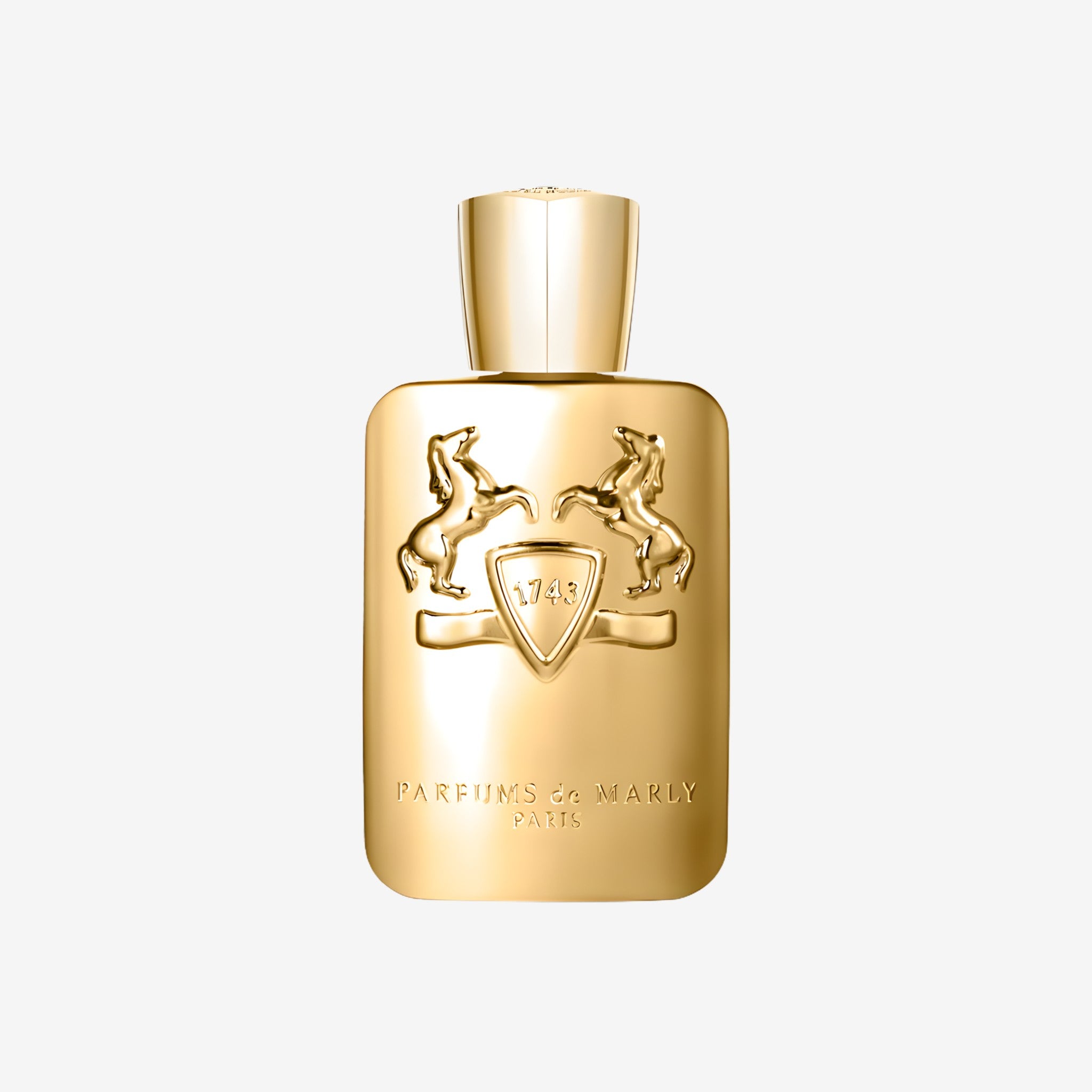 Parfums de Marly Godolphin EDP 125ml in elegant bottle—original leather perfume with saffron and rose, long lasting niche fragrance for men