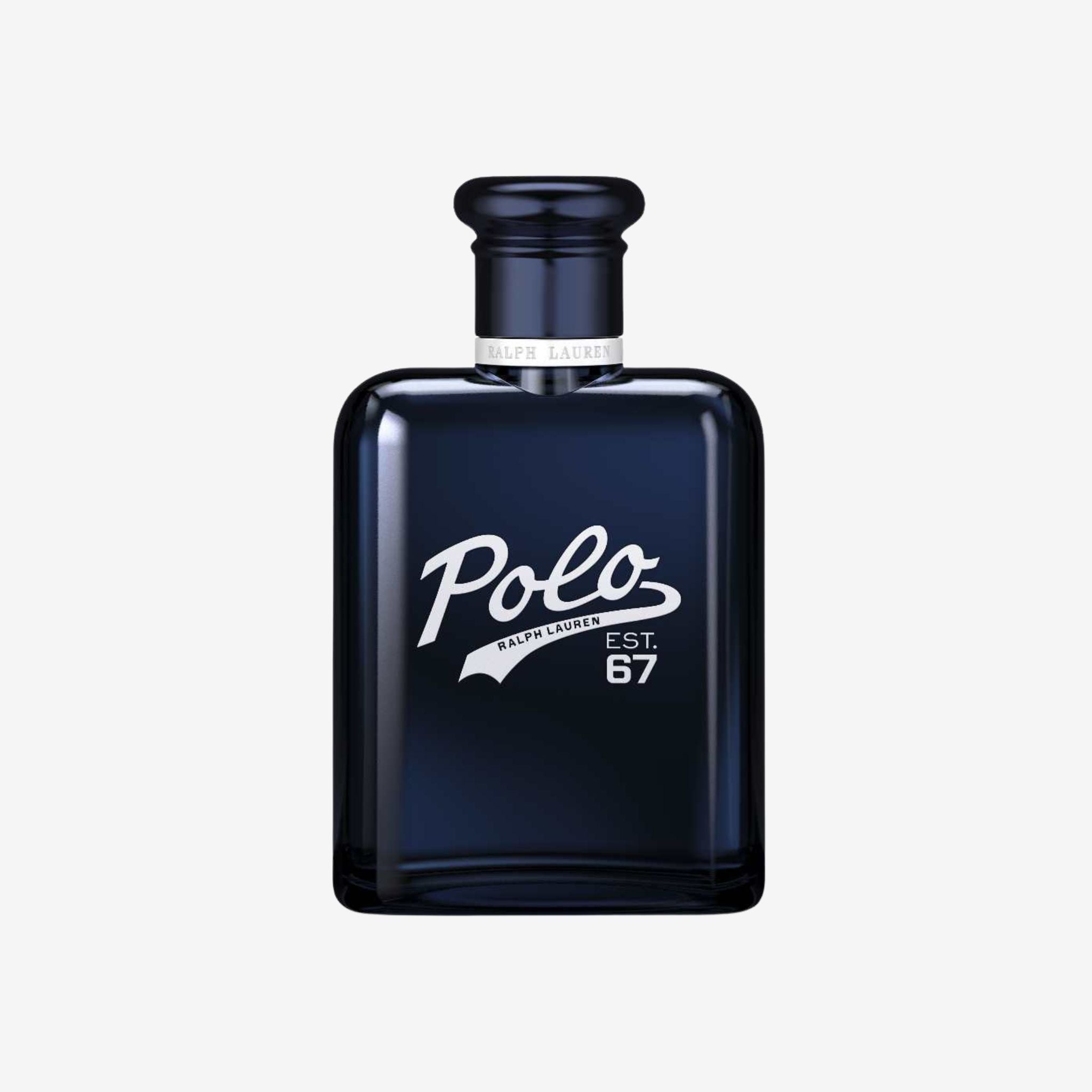 Polo 67 Ralph Lauren Eau de Toilette 125ml in dark blue bottle—original perfume with pineapple, vetiver, and patchouli, long lasting fragrance for men