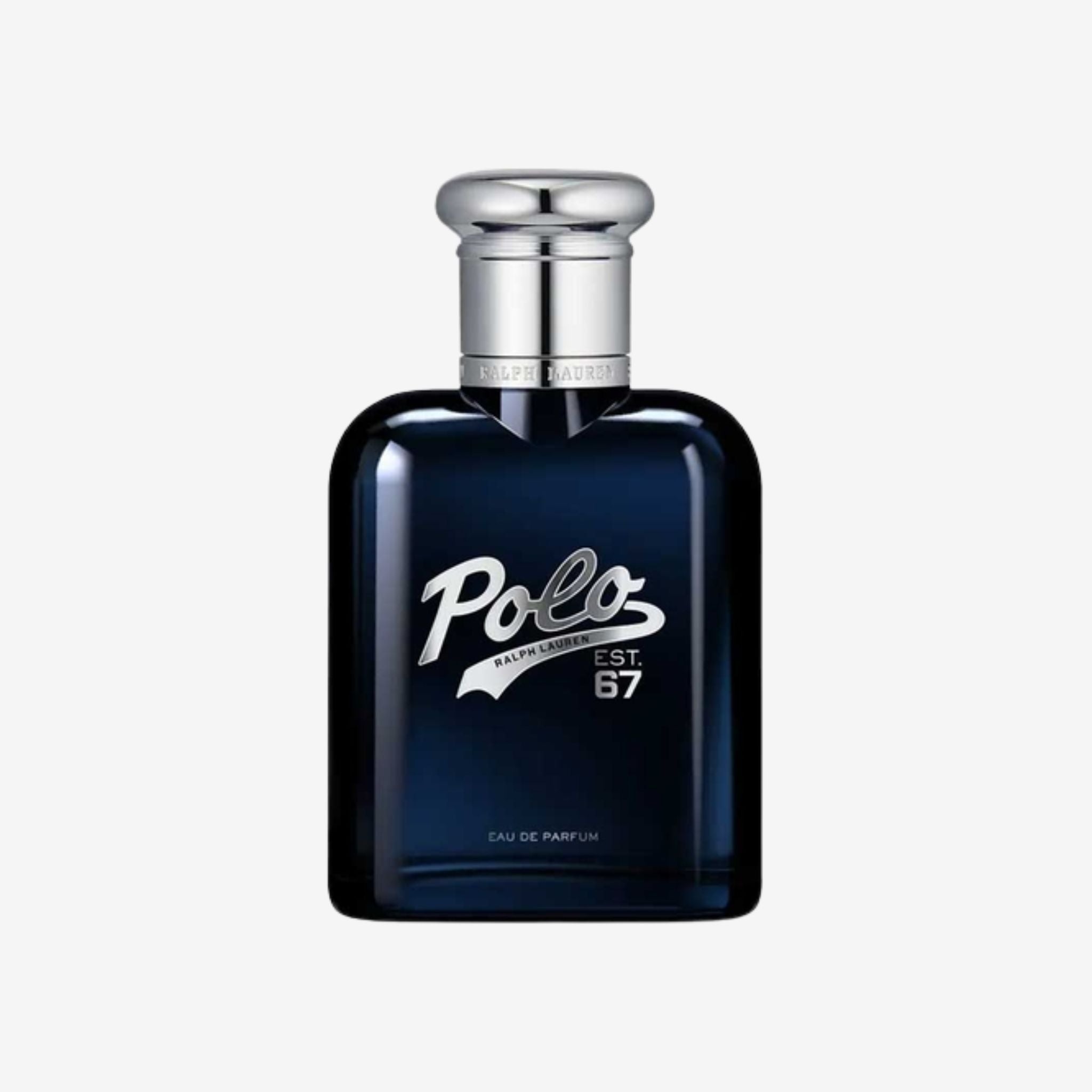 RALPH LAUREN Polo 67 EDP for men in dark blue refillable bottle—original perfume with pineapple, vetiver, and benzoin, long lasting fragrance