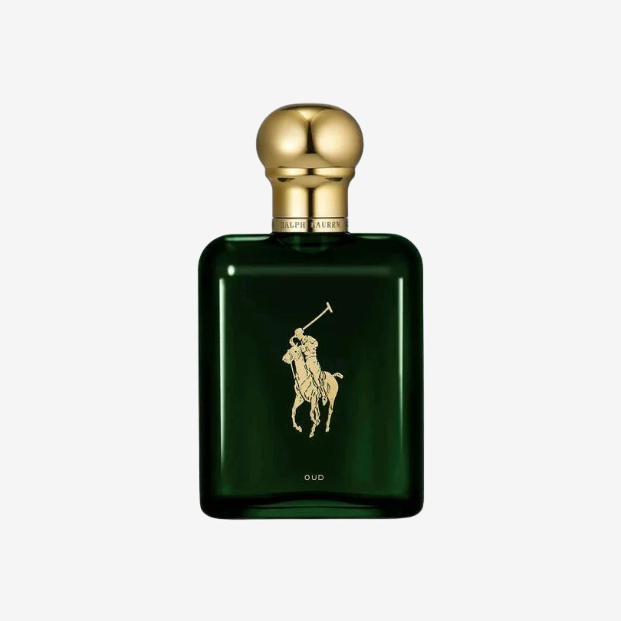 Ralph Lauren Polo Oud Men EDP 125ml in deep blue bottle—original perfume with dry oud, rose, and incense, long lasting woody amber fragrance