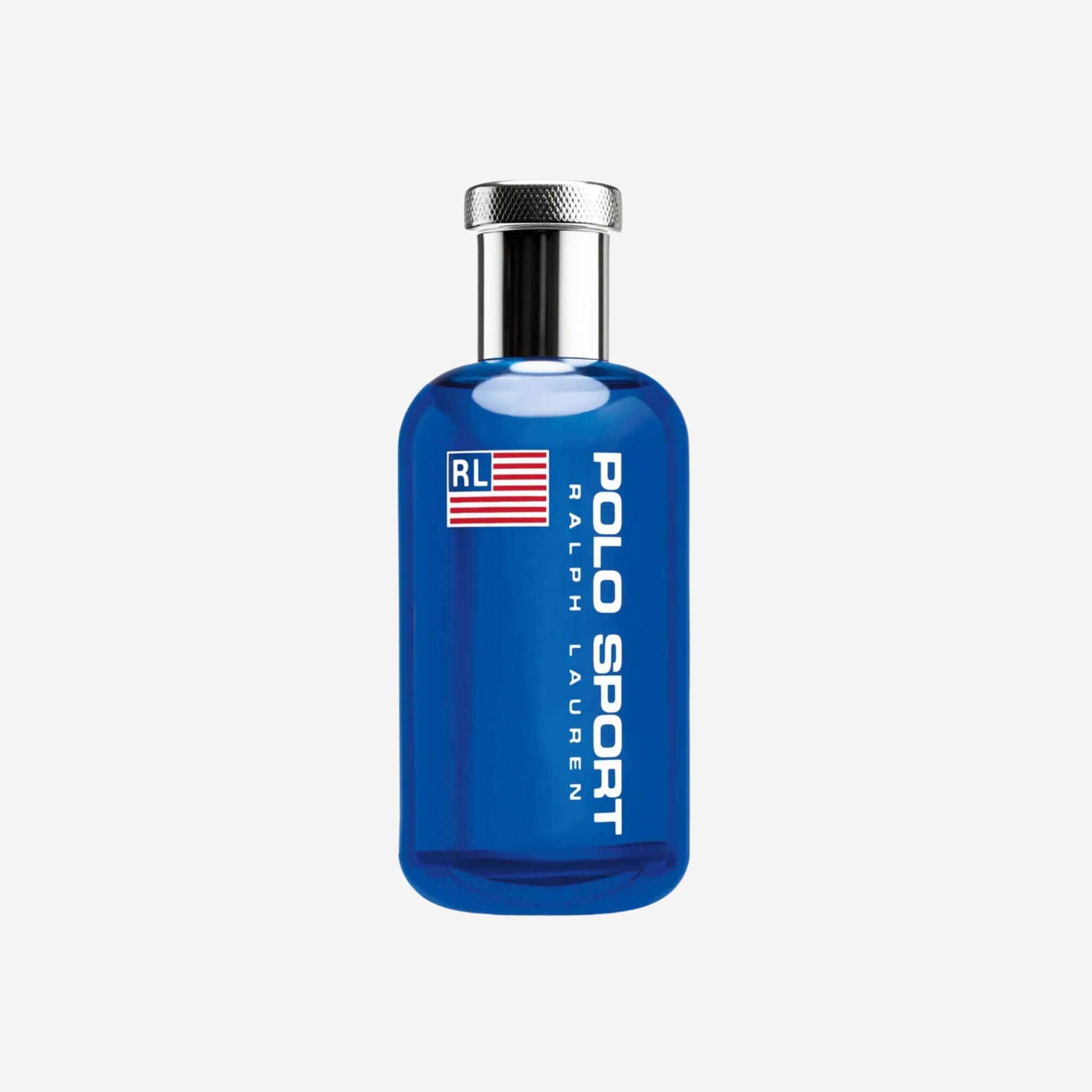 Ralph Lauren Polo Sport Men EDT 125ml in translucent bottle with silver cap—original perfume with mint, seagrass, and woody notes, long lasting fragrance